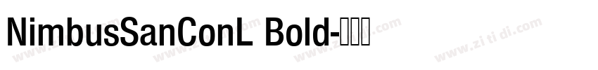 NimbusSanConL Bold字体转换